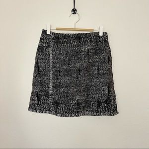 Banana Republic Black and White Mini Skirt
